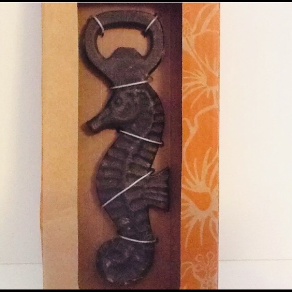 Rustic Metal Seahorse Bottle Opener Tommy Bahama